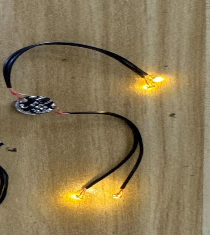 Magnetically Operated Module with 4 SMD LEDs in Warm White
